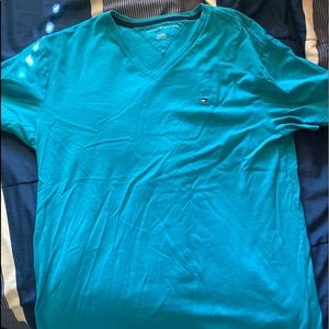 Tommy Hilfiger V-Neck 100% Cotton T Shirt
